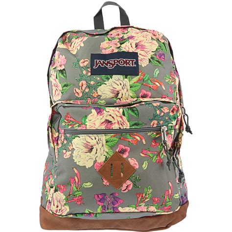 JanSport - Jansport City View Polyester Backpack - Grey Bouquet Floral - Walmart.com - Walmart.com