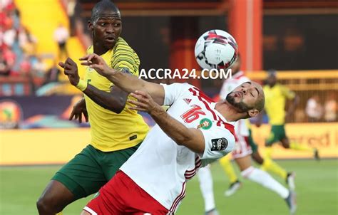 South Africa vs Morocco [0:1] - Morocco beat South Africa by a solitary goal in Cairo to finish ...