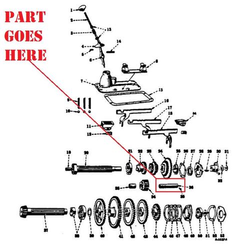 Transmission Reverse Idler Shaft for Farmall 140, 130, Super A, 100, S ...