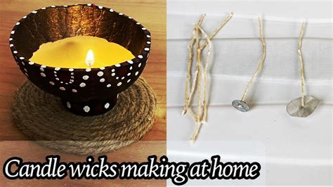 Candle Wicks - How to make Candle Wicks at Home | Candle Wicks Making With Cotton Thread - YouTube