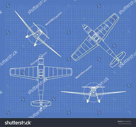 3,813 Plane Blueprint Drawings Images, Stock Photos & Vectors ...