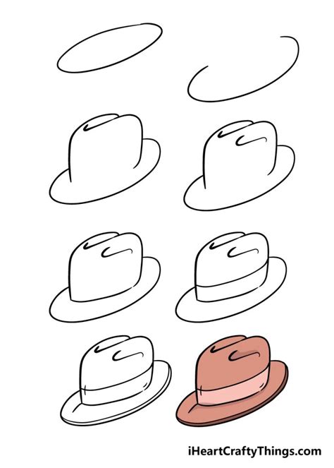 Hat Drawing - How To Draw A Hat Step By Step