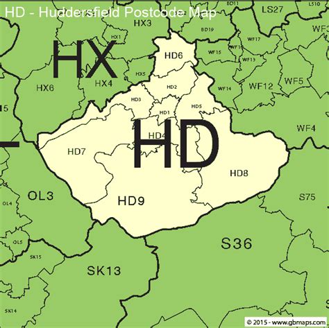 Map Of Huddersfield | Color 2018