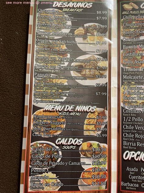 Online Menu of Taqueria La Fortaleza Restaurant, Porterville ...