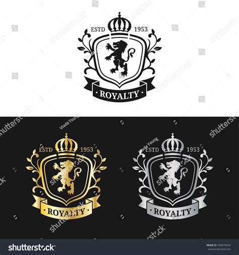 Vector Monogram Logo Template Luxury Crown Stock Vector (Royalty Free ...