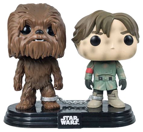 Funko POP! Star Wars Han Solo & Chewbacca 2 Pack - Smugglers Bounty Exclusive - New, Mint Condition