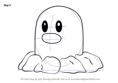 Step by Step How to Draw Diglett from Pokemon GO : DrawingTutorials101.com