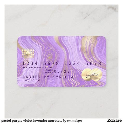 pastel purple violet lavender marble Credit Card | Zazzle | Credit card design, Debit card ...