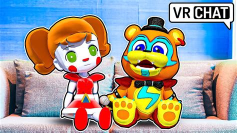 Circus Baby and Glamrock Freddy TURN into PLUSHIES?! in VRCHAT - YouTube