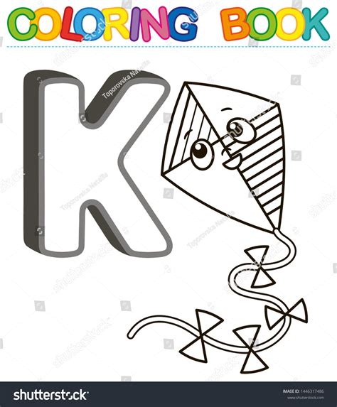 Vector Coloring Book Alphabet Capital Letters Stock Vector (Royalty Free) 1446317486 | Shutterstock