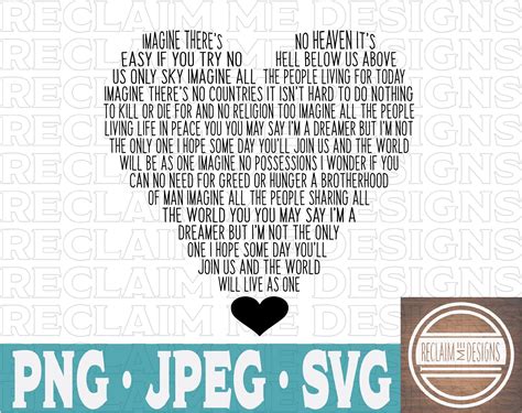 Imagine Heart Shaped Word Art SVGPNG and JPEG File - Etsy Israel