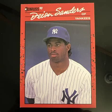 DEION SANDERS RC 1990 recrue Donruss #427 Yankees de New York EUR 1,66 ...