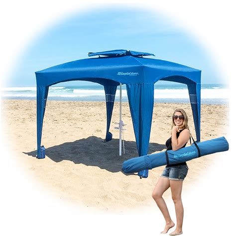 EasyGo Cabana 6' X 6' Beach & Sports Cabana Stays Cool & Comfortable - Easy Assembly - Large ...