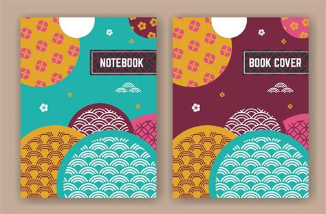 Abstract oriental background design for book cover 332251 Vector Art at Vecteezy