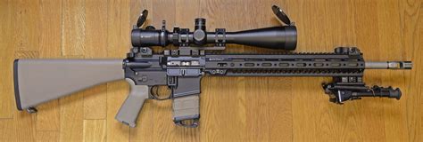 Rainier Arms Ultramatch SPR build update. Which do you prefer, or... what would you do ...