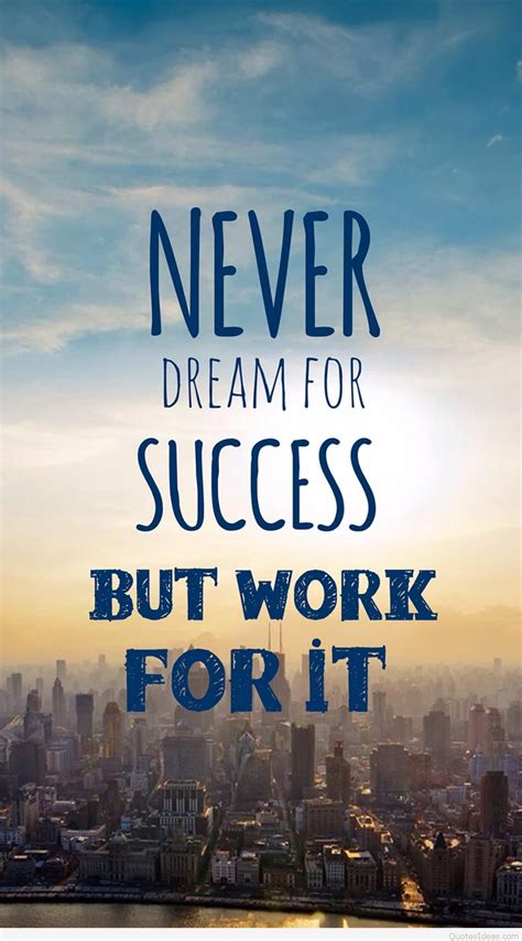 Work Hard motivational mobile wallpaper quote | Цитаты о мечте ...