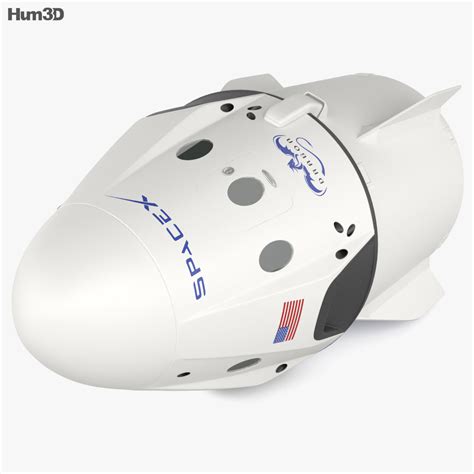 SpaceX Dragon 2 3D model - Spacecraft on Hum3D