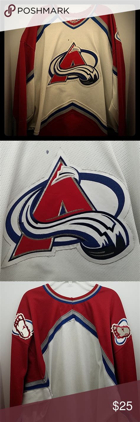 Vtg Colorado Avalanche CCM Mens Hockey Jersey XXL | Hockey jersey ...