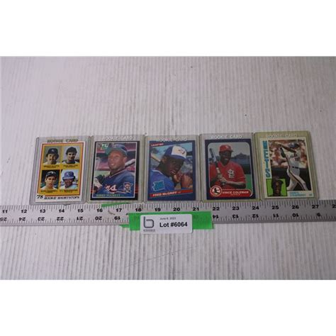 (5) Vintage MLB Baseball Cards - Rookies - Bodnarus Auctioneering