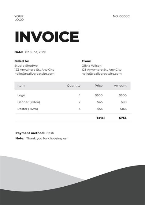 Custom Invoice Templates