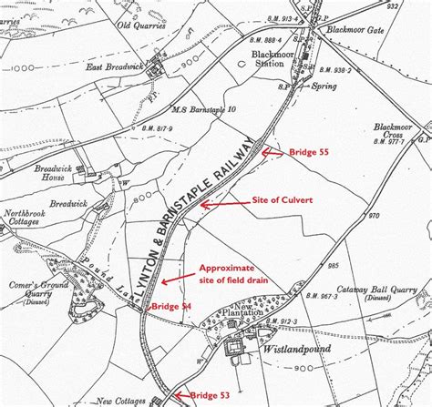 Lynton And Barnstaple Railway Map