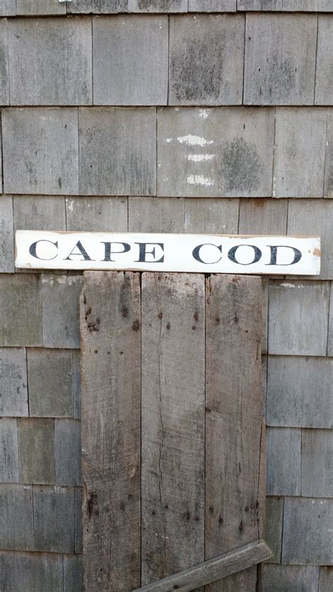 Classic Cape Cod sign hand-painted distressed shabby chic on