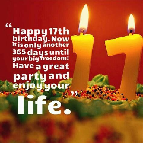 For a 17th birthday. 17th Birthday Quotes, Happy Birthday Quotes For Daughter, Wish You Happy ...