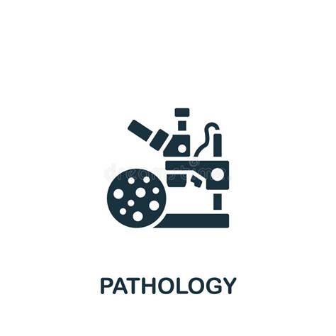 Pathology Icon. Monochrome Simple Sign from Medical Speialist Collection Stock Vector ...