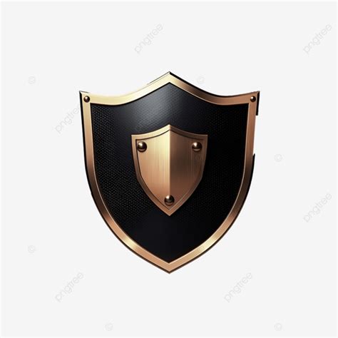 Bronze And Black Shield Badge, Bronze, Black, Blank PNG Transparent Image and Clipart for Free ...