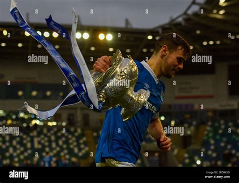 Matthew Clarke, Linfield FC player. BetMcLean Cup Final 2023, Linfield ...