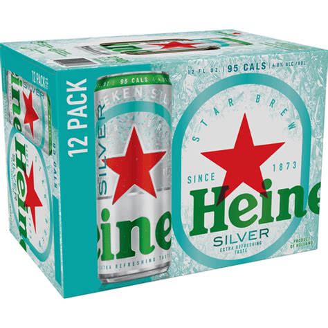 Heineken Silver Lager Beer, 12 Pack, 12 fl oz Cans | Beer | Ingles Markets