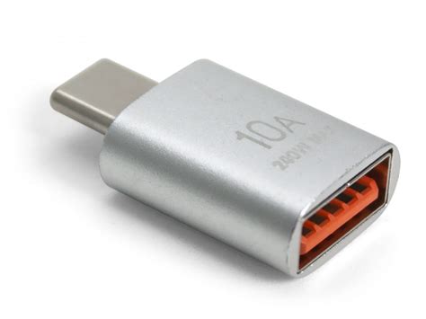 QC Fast Charging Aluminium USB Type-C (Male) to Type-A (Female) Adapter