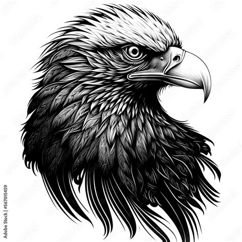 Eagle vector illustration for logo, tattoo or design. Generative AI. Stock Photo | Adobe Stock