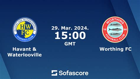 Havant & Waterlooville vs Worthing FC live score, H2H and lineups | Sofascore