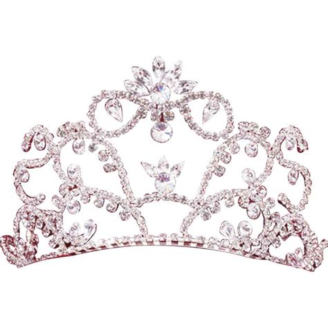 Tall Rhinestone Princess Tiara