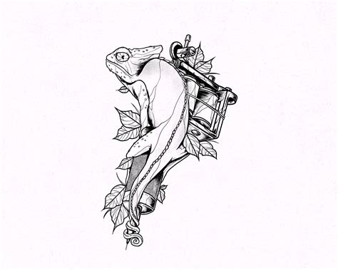 Chameleon Tattoo on Behance