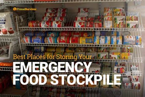 Best Places for Storing Your Emergency Food Stockpile