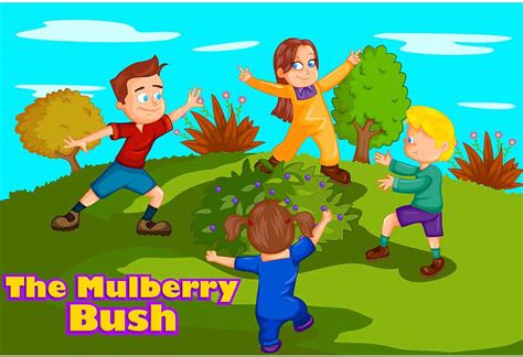 Here We Go Round The Mulberry Bush | Nursery Rhyme For Kids With Lyrics