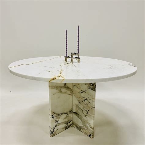 Large vintage Italian design marble dining table, Italy 1970s | #177661