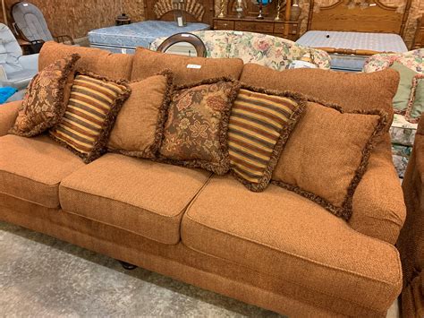 Lot - Brown Cloth Couch