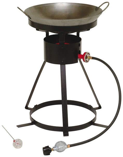 Portable Outdoor Cooker Propane Burner Camping Patio Gas Stove Heavy Duty w Wok # ...