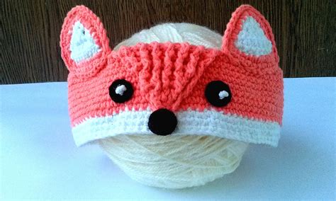 Fox Ears Headband Fox Crochet Headband Fox Tar Patch for Girl Headband With Fox Ears Fox Ears ...