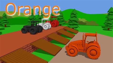 .Learn Colors with Tractor & Cartoon Animation for Kids and babies ...