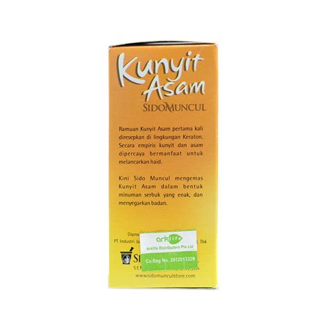 Sido Muncul, Kunyit Asam, 5 sachets X 25 g – Al Barakah Health & Beauty Mart