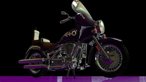 Prince Purple Rain Bike 3D model | CGTrader