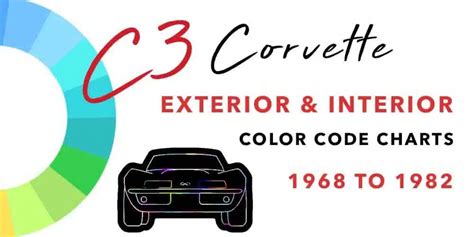 C3 Corvette Exterior & Interior Color Codes | Color Codes | Dino's Corvette Salvage