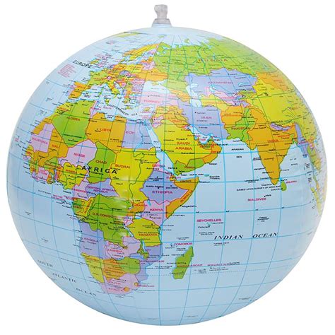 Inflatable Globe Blow up World Globe|Earth Beach Ball for Beach Playing or Teaching|Beach Ball ...