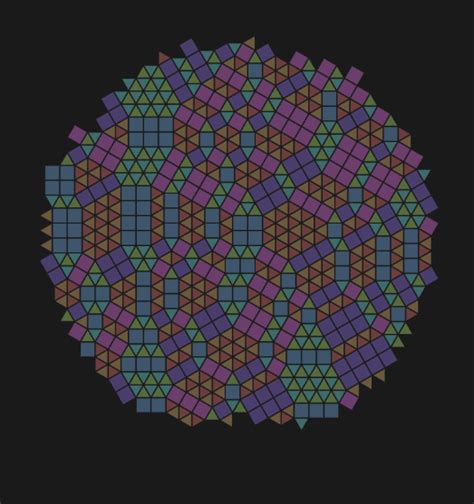 Colorized quasicrystal patterns : r/generative