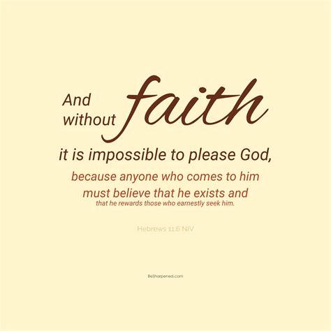 Hebrews 11:6 (Faith that Pleases God) (Daily Devotions) - Be Sharpened