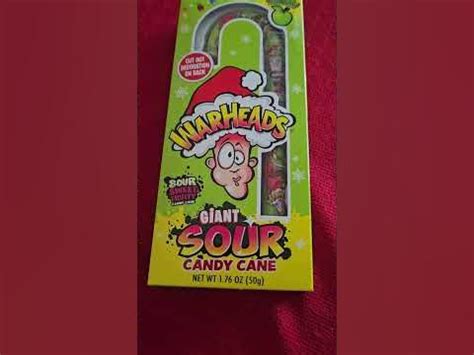 Giant sour candy cane!!! - YouTube